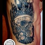 Tattoos - Tattoo teschio con corona guarito - 105089